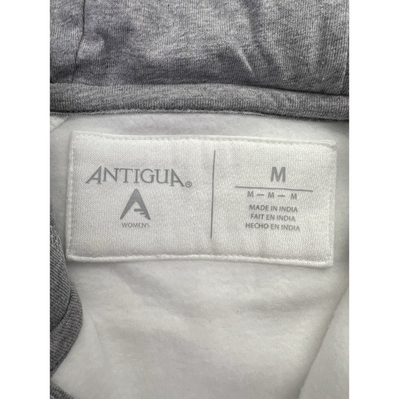 Detroit Lions Womens Hoodie Antigua Full Zip Sweatshirt White Size M NFL - Picture 6 of 9